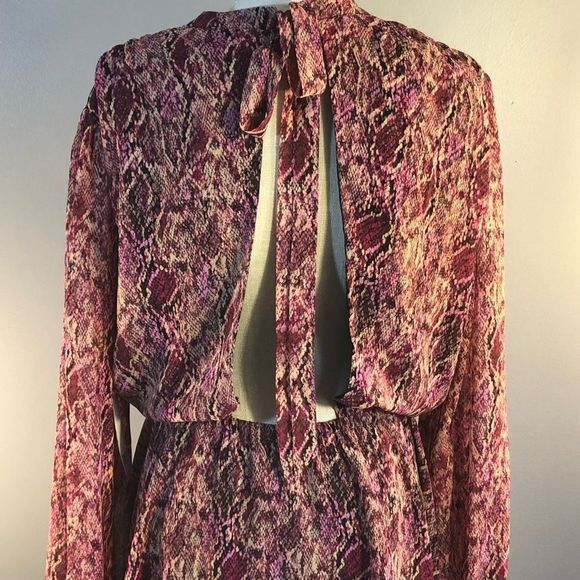 Bar III Pink and Purple Backless Dress - Picture 6 of 11